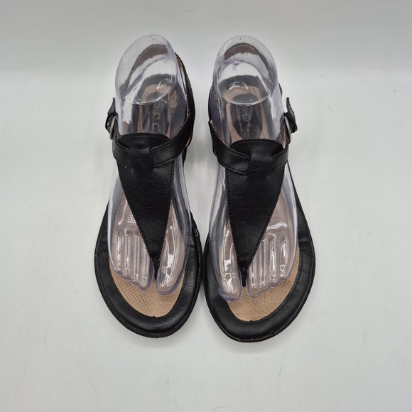 b.o.c Born Concept Shoes Womens Size 8 Black Comfort Sandals Strappy Buckle - Picture 9 of 14